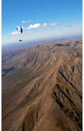 Above Cerro Uritorco :: Paragliding from Cuchi Corral, La Cumbre, Sierras de Cordoba, Argentina