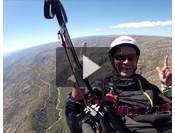 Paragliding from Mina Clavero, Sierras de Cordoba, Argentina
