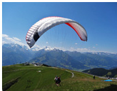 Schmittenhohe :: Paragliding takeoff at Schmittenhohe, Pinzgau, Kitzbühel Alps, Austria