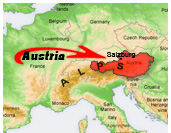 Austria :: Location of Austria in Europe
