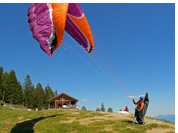 Emberger Alm :: Emberger Alm paragliding takeoff above Greifenburg, Drau valley, Carinthia, High Tauern Alps, Austria