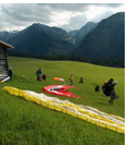 Hollersbach :: Hollersbach paragliding takeoff. Perfect for afternoon flights with N wind, Salzach valley, Pinzgau, High Tauern Alps, Austria