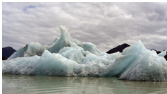 Benito Lake - Iceberg filled proglacial lake of Benito Glacier, Northern Patagonian Ice Field, Aisen, Patagonia, Chile