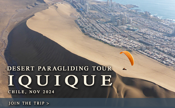Iquique, Chile paragliding tour, Palo Buque